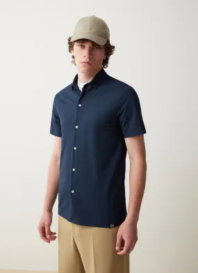 Polo-camisa de manga corta en fresco Oxford